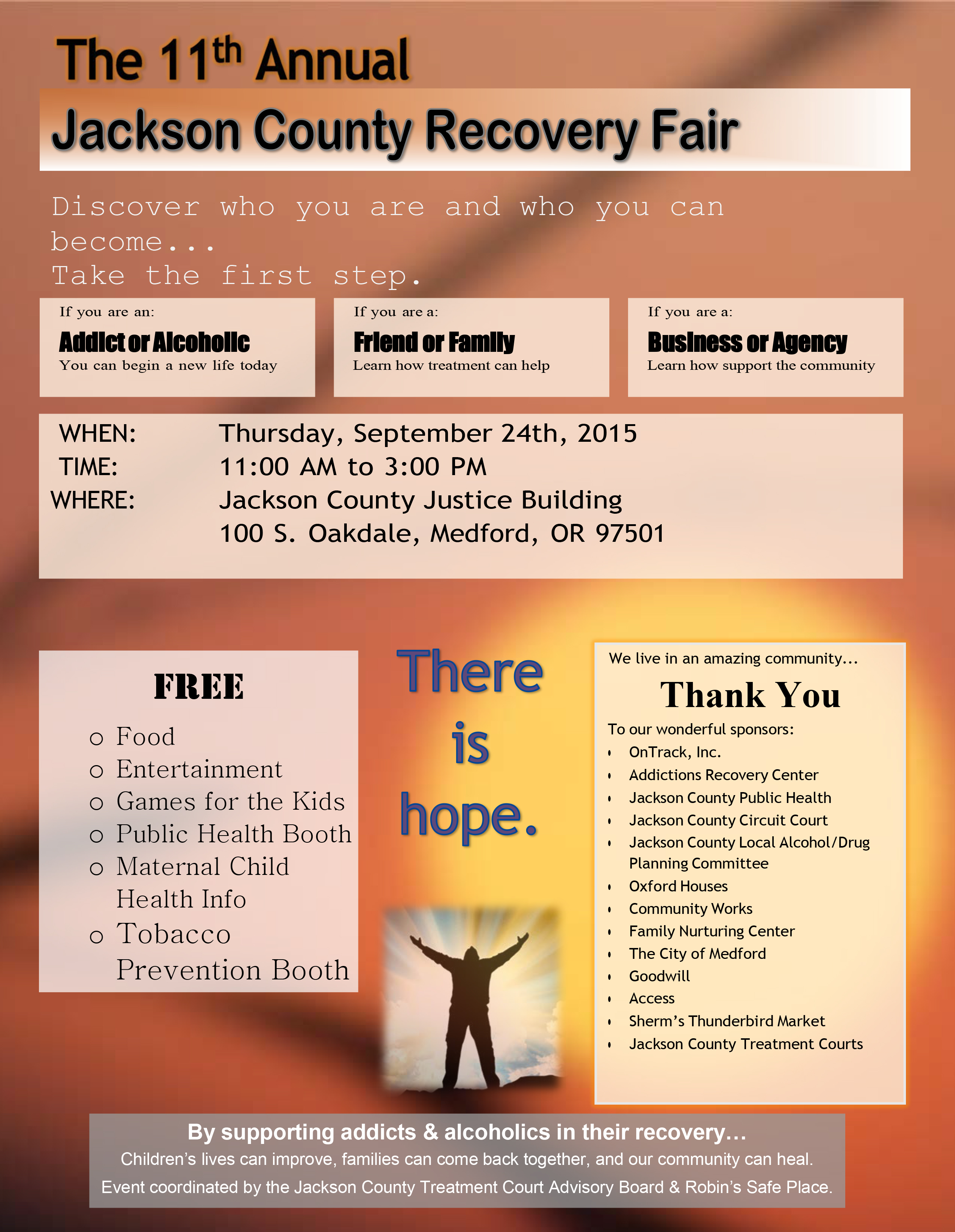 jackson county recovery fair 2015 addictions recovery center community works medford oregon